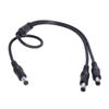 1 Male To 2 Male Connector 5.5Mm*2.1Mm Male To Male Plug Dc Power Splitter Cable Cctv Led Strip Light Power Supply Adapter