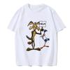 Unisex Funny Wile E Coyote Tee Shirt Unisex Women Cartoon Casual T-shirt Graphic EU Size Tops Streetwear Y2k Tshirt Hip Hop Gothic Clothes