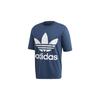 Originals Trefoil Crew Neck Short Sleeve T-Shirt Men Tops Uniform-Blue FM3795