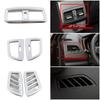 For Renault Koleos 2017- Central Console Air Conditioner AC Outlet Vent Panel Cover Trim ABS Sticker For Samsung