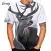 New Deer 3d Printed T-shirt Men's Fashion Funny Street Hip-hop Harajuku Cool T-shirt