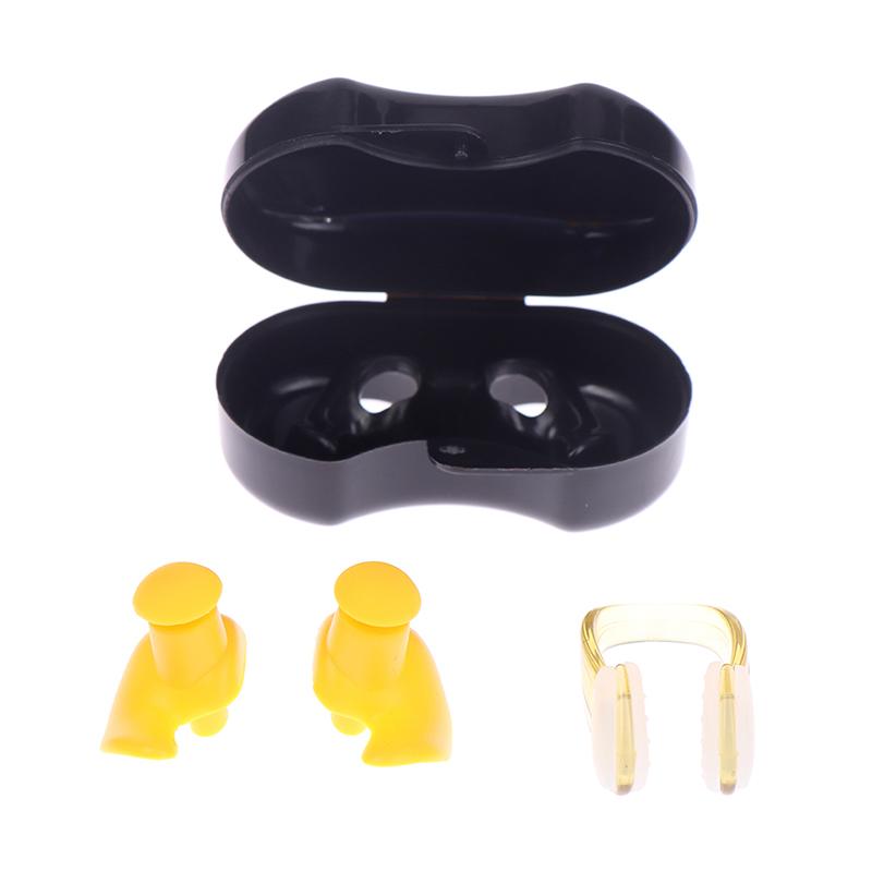 Summer Swimming Earplugs Nose Clip Silicone Waterproof  Diving Ear Plugs