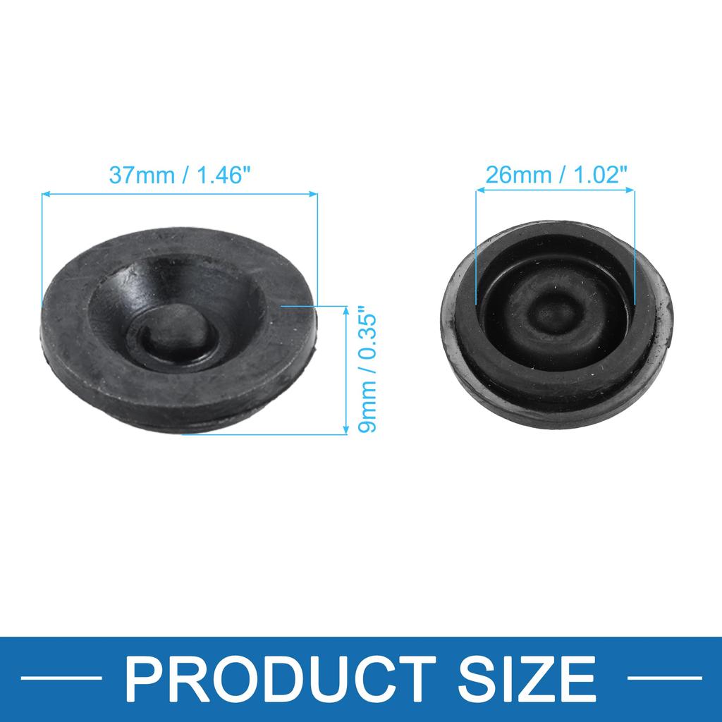 A ABSOPRO Trailer Hub Dust Cap 1.46" Grie Plug Dexter EZ Lube Trailer Camper Rubber (Set of 4)