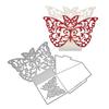 Butterfly Decorative Gift Box Frame Metal Silvery Stencil Embossing Cutting Dies For Diy Scrapbooking Paper Album Cards Making