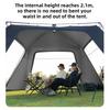 2pcs Door Curtain for Canopy Tent Dome Canopy Camping Sun Protection Waterproof Canopy