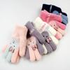 Thickened Autumn Winter Gloves Warm Warm Mittens Full Finger Gloves Hand Warmer  Boys Girls