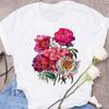 New Red Rose Print Women T Shirt Black T Shirt Harajuku Korean Style Graphic Tops Kawaii Female T-shirt Tops Women T Shirts