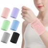 1 шт. однотонная баскетбольная защита запястья эластичная компрессионная износостойкая впитывающая пот дышащая защита запястья волейбол