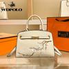 W. D. POLO Handbag One Shoulder Female 2023 New Chinoiserie Embroidery Grand Cheongsam Mother Bag Middle-aged Mother-in-law Bag