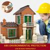 DIY Miniature House Villa Simulation Cement Reusable Mini Pile Up Brick Assembly Model Building Block Kid Constructor Toy Gift