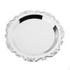 Round Metal Fruit Dish Pastry Plate Tea Dessert Serving Tray