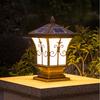 Outdoor Solar Pillar Light for Garden Courtyard Pathway Waterproof 3 Color Changing Light Sensing Energy-saving Patio Lighting