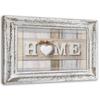 Canvas Print Home Wooden Heart Beige