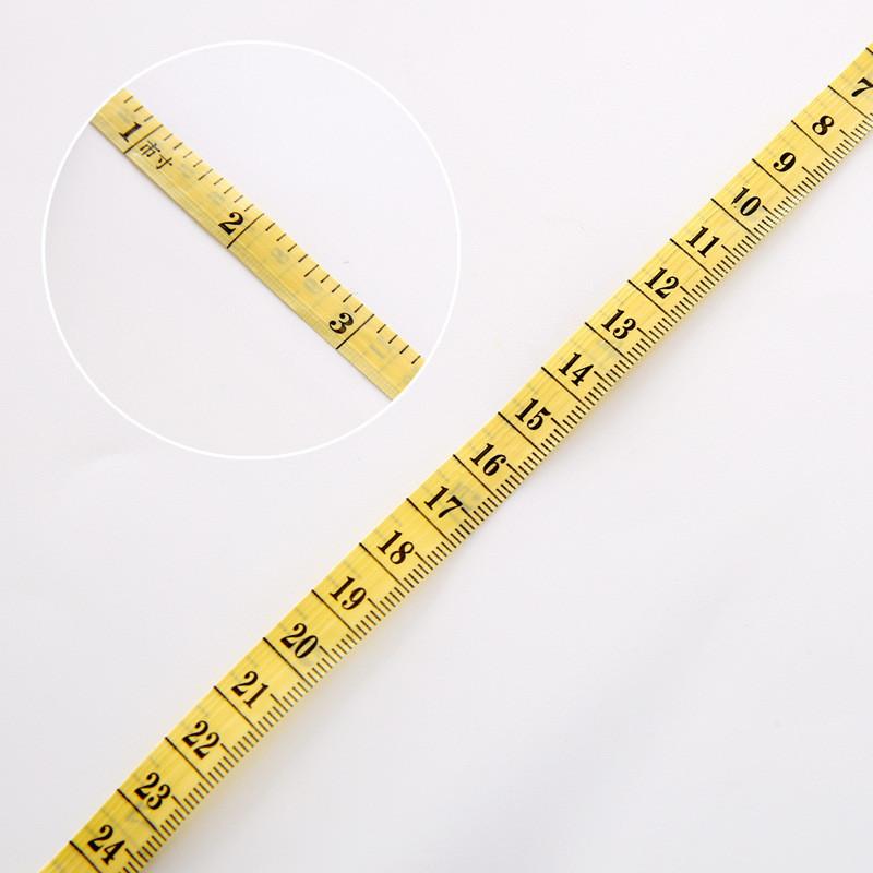 1.5m Body Measurement Ruler Sewing Tailor Tape Measure Mini Soft Flat Ruler Centimeter Gauge Sewing Tape Measure Random Color