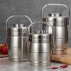 Foldable Handle Thermal Lunch Box Stainless Steel Insulated Pot Household Thermos Food Jar  Outdoor