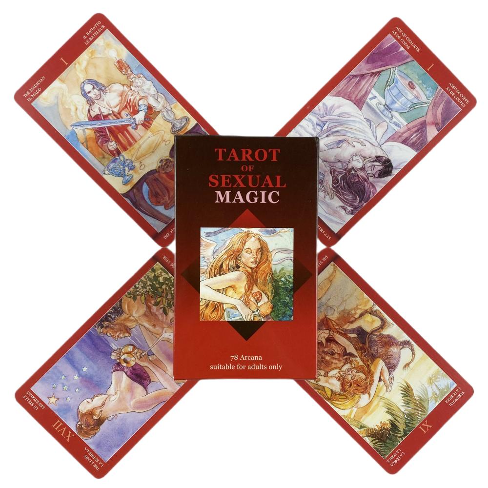 Tarot of Sexual Magic Cards Deck Oracle English Visions Divination Edition Borad Playing Games Props