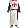 Halloween Medieval Tunic Crusader Knight Tabard Surcoat Heraldic Tunic and Templar Renaissance Warrior Size(S-6XL)