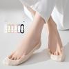 Female Summer Thin Ice Silk Cotton Bottom Invisible Non Slip Heel Low Top Shallow Mouth Socks
