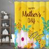 Happy Mother's Day Floral Shower Curtain, Bathroom Decorative Shower Curtain, Waterproof Shower Curtain with Hooks