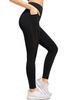 Yvette Yoga Pants with and Lace Available In Plus Stylish Cropped Perfect for and Sports Size Black Women's High-Waisted Pockets, Compression,