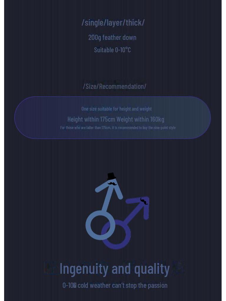 Qinghe 2022 Men's Warm Pants with Zipper: Stylish, Sexy, and Functional.