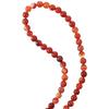 Round Natural Stone Beads Red Spacer Beads DIY Jewelry Making Round Agate Striped Beads  Necklace