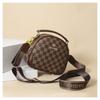 Simple and Fashionable Ladies Small Round Bag with Exquisite High Appearance Level Mobile Phone Bag Single Shoulder Crossbody Bag