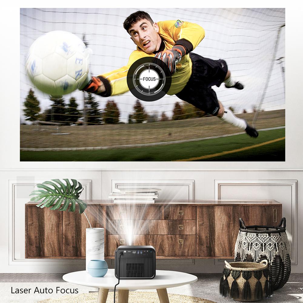 Vivicine X5 Full HD 1080P DLP Projector 2200 ANSI Lumens Android TV 11.0 3D 4K Supported Smart Home Theater Projector