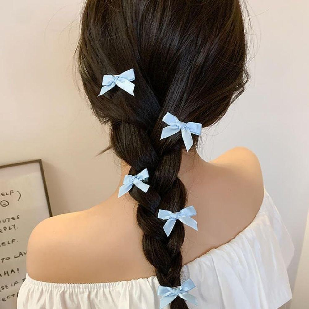 1PC Sweet Bowknot Hair Clips Ribbon Multicolor Barrette Ballet Bow Hairpin Girls