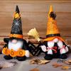 Halloween Gnome Plush, Tiered Tray Decoration Dinning Table Centerpiece Decor, Fall Elf Stuffed Gnome Gifts