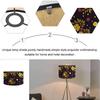 1PC Bohemian Table Lamp Shade Handmade Floral Print Lampshade Ethnic Style Ceiling Light Fixture 30x30x20cm