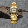Resin Guanyin Bodhisattva Figurine Handmade Art Sculpture Chinese Buddhist Figures Home Room Office Car Feng Shui Statue