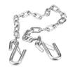 Safety Chain, Trailer Wire Chain, 1m 3500lbs Tow Wire Rope Safety Chain Hook Double