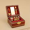 1/12 Scale Dollhouse Miniature Filled Wooden Jewelry Box Bedroom Accessories