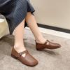 Fashion Genuine Leather  Women's Flat Shoes Loafers 2024 Spring and Autumn New Comfortable Soft-soled Flat Shoes