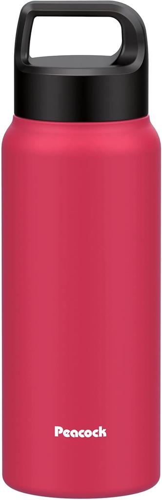 Thermos Industry Peacock Water with Compatible with Sports R The-peacock (The-peacock) Bottle, 600ml, Insulated, Handle, Drinks, 0.6L, Red, AKR-60