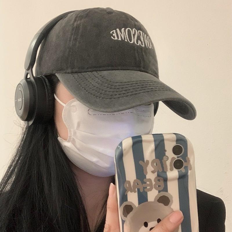 Letter Elegant Design Baseball Hat For Women Men All Season Round Top Cap