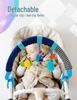 Musical Crib Mobile Toy with Clip & Rattle for Baby Stroller or Bed, 0-1 Year