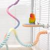 Screw Head Colored Cotton Parrot Pole Flexible Swing Colorful Perch Bird Bite Toy Climbing