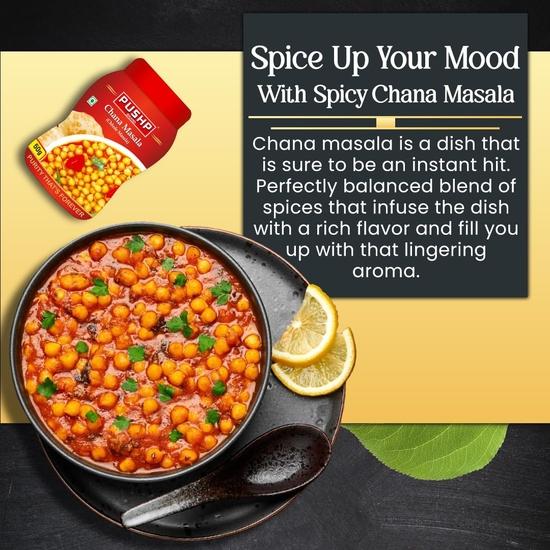 Pushp Brand Channa Masala Jar 50gm (Pack of 1)