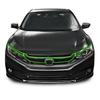 8x Black Front Upper Bumper Grille Cover Trim Stickers For Honda Civic 2016-2020