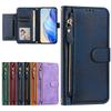 Flip Case for Oukitel C32 C33 C35 C37 C38 C50 C51 C53 C57 Pro C57S Leather Wallet Cover Card Slot Bag Zipper Casing