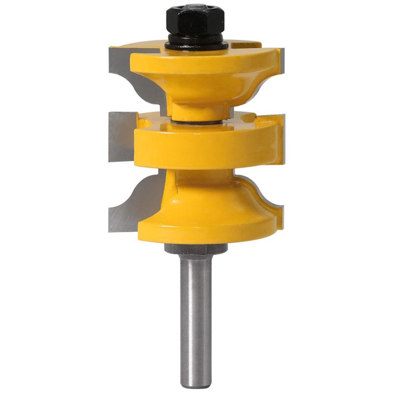 3pcs 8mm 12mm 1/2inch Shank Entry Interior Tenon Door Router Bit Set Ogee Matched R&S Router Bits Carving for Wood