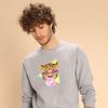 Men's Sweatshirt - BUBBLE GUM LEO