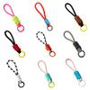 Creative Colorful Braided Lanyard Keychain Anti-Lost Knot Nylon Rope Keyring For Women Men Car Backpack Pendant Accessories Gift