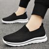 Men's Summer Casual Sneakers Non-slip Breathable Knitted Walking Shoes Low-Top Lightweight Loafers Work Shoes for Men Comfortable Running Shoes
