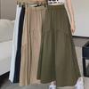 New Korean Style Pleated Elastic Waist Slim Summer Skirt
