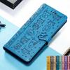 Leather Flip Protection Case For Apple iPhone 13 15 14 16 Pro Oneplus Nord CE 2 3 4 5G Google Pixel Motorola Edge Moto Cat And Dog Motif Wallet Cover