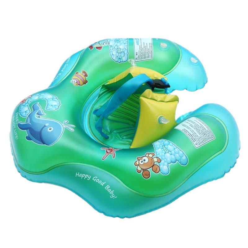 New Baby Swimming Ring with Double Airbag – Anti-Flip Safety for Newborns