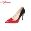 Aphixta Sexy Red Bottom High Heels For Ladies Women 10cm Stiletto Gradient Pointed Toe Shoes Party Shoes Plus Big Size 44-53